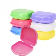 50pcs Denture Tray Box Orthodontic Braces Retainer Case Vent Holes False Teeth