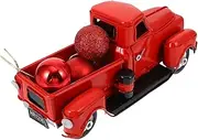 ROMISBABA 1 PC Pickup Truck Model Retro Pickup Truck Decor Sculpture Decor Car Toys Vintage Car Model Vintage Red Truck Decor Car Decorations Desktop Truck Ornament Cars Toys Plastic