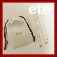 在飛比找蝦皮購物優惠-ete 項鍊 心型 紅寶石 18k 日本直送 二手