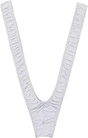 [TAIKMD] Men's Borat Swimsuit Strap Mankini Underwear Bikini Thong Costume Wrestling Leotard V Sling Stretch Jockstrap Bodysuit