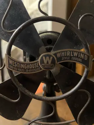 美國 西屋 Westinghouse 古董風扇 擺飾用 零件機