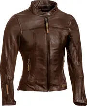 Ixon Crank, leather jacket women , color: Brown , size: 44