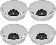 QANYEGN Zinc Alloy Cable Hole Cover Grommet, Desk Hole Cover, Wire Organizer Desk Grommet for Office PC Desk Cable Cord Organizer (53 Brushed Alloy)