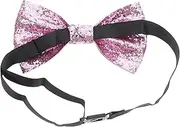 [BESTYASH] Leather Look Bow Tie Men's Pre Tied Sequin Bow Tie Stylish Accessory for