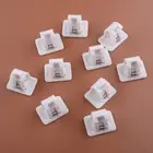 10 x Self Adhesive Hooks Curtain Wall Hanging Rod Holder Clips Hooks Brackets