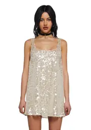 [Dolls Kill] Sparkle And Poise Mini Dress (Fairfax)