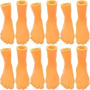 Finger Feet Puppet 6 Pairs of Finger Feet Puppets Tiny Rubber Left and Right Feet Set Mini Finger Puppets for Storytelling Props Puppet Shows Party Favors Small Feet