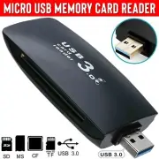 Micro USB OTG to USB 3.0 Adapter SD/Micro SD Card Reader For Smartphones/PC AU