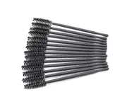 50PCS Disposable eyelash and eyebrow brush spiral wire eyelash curling brush - BLACK