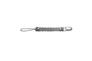 3 PCS Wave Leather Baby Short Pacifier Clip Chain Metal Soother Nipple Holder Clasps(Black)