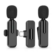 Wireless Mini Microphone for iPhone 15 - Bluetooth Lavalier Android Mic for Y...