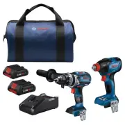 BOSCH Brushless 18V 2-Tool Combo Kit with Two CORE18V Batteries