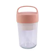 Avanti 650ml Silicone/Glass Food Jar w/ Lid - Peach