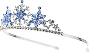 [HAPINARY] 1pc Snowflake Crown Headband for Boys and Girls Creative Hair Decor for Parties Dress-up Role Play Charming Alloy Snowflake Design Easy to Wear for Birthdays Celebrations