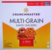 Crunchmaster Multi-Grain Baked Crackers, 28 oz 2 Boxes