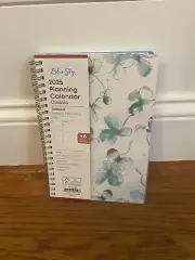Blue Sky 2025 Calendar Planner Weekly New Year Fashion Light Blue Floral