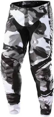 Troy Lee Designs GP Brazen Camo Motocross Pants, black-grey-white, Size 32 for Men Black Grey White