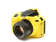 Camera silicone cover for Nikon D5500+ LCD Screen Protector Yellow