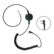 PTT 5-Pin Mini XLR Cable for Dual Muff Headsets | For Kenwood & Baofeng Radios