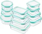 Elegant 24-Piece BPA-Free Glass Food Storage Set - Airtight Meal Prep Containers