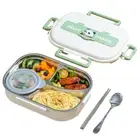 Stainless Steel Lunch Container Panda Lunch Box for Adults Kids (4 grids)