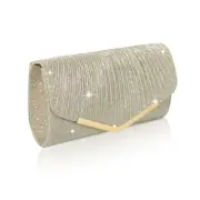 Shiny Sequin Envelope Clutch - Glitter Evening Bag with Chain for Jin-zhezhou