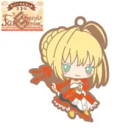 MegaHouse Rubber Mascot Keychain Fate/Grand Order Sanrio Red Saber Nero Claudius