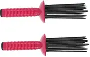 IWOWHERO Hair Curling Wand Comb 2pcs Anti-slip Brush for Curly Hair Portable Styling Tool Volume Enhancer