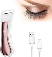 Heated Eyelash Curler,Rechargeable Electric Eyelash Curlers with LED Display, Featuring 4-Level Adjustable Temperature for a Natural, Long-Lasting Curl