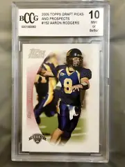 2005 Topps Draft Picks & Prospects #152 Aaron Rodgers BCCG 10 Mint RC
