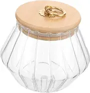 VICASKY Glass Laundry Powder Canister Lidded Storage Box for Detergent and Scent Beads Compact and Versatile Laundry Soap Dispenser for Home Organization and Kitchen Storage