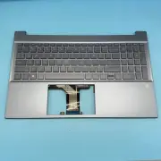 Genuine New HP Pavilion 15-eh0090wm Palmrest Keyboard Fog Blue W/SD N02057-001