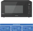 Panasonic 44L 1100W Inverter Power Cooking Microwave Oven Black NN-ST75LBQPQ