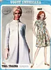 1969 Vintage Vogue Sewing Pattern B36″ Dress (2069) By TEAL TRAINA Vogue 2069