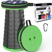 Collapsible Stool with Cushion,Telescoping Portable and Lightweight More Stur...