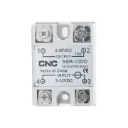 Solid State Relay SSR DC Control White Shell Single Phase Cover 3-32VDC DC 5-60V