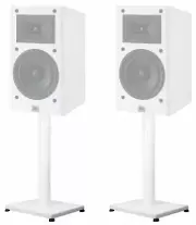 Pair 29” Steel White Stands For JBL ARENA 120 Bookshelf Speakers