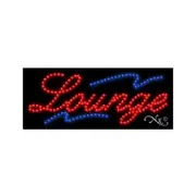 NEW “LOUNGE" 27x11 UNDERLINED SOLID & ANIMATED LED SIGN W/CUSTOM OPTIONS 20258