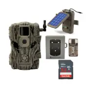 X 26MP Trail Camera ATT Bundle Solar Power Panel Security Box Card Reader SD Car