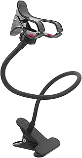 Adjustable Metal Phone Bracket for Desk Bedside Flexible Gooseneck Stand Cell Phone Holder for Office Home