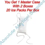 *40-Pieces* Soft'n Cold Ice Pack With Clip Closure Disposable Large 33630
