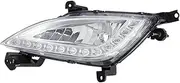 LED Car Front Bumper Fog Lamp Assembly DRL Fog Covers Daytime Running Lights For Hyundai For Elantra GT I30 2012 2013 2014 2015 2016 Car Accessories(left)