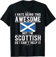 [VidiAmazing] Awesome Scottish Flag Scotland Scottish Roots ds028 T-Shirt