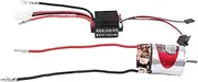 Gyorwst 540 Brushed Motor 29T & 320A ESC Brushed Motor Speed Controller with 2A BEC for 1/10 RC Off-Road Racing Car Truck Accessories