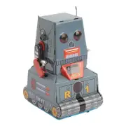 Wind Up Robot Toy Tinplate Classic Retro Clockwork Vintage Toy Photography DP