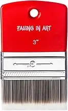 Falling in Art Flat Paddle Paint Brush, Scale Brush for Oil and Acrylic Paints,3 Inch