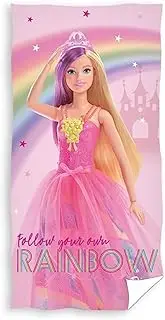 Carbotex Barbie Bath Towel Beach Towel 70 x 140 cm