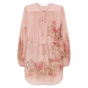 [Zimmermann] Zimmermann Cascadian Blouse II NUMERIC PINK