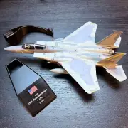 1:100 US F-15A Eagle Fighter with Weapon Wheels Alloy Aircraft Model