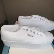 Superga 2790 Linea Up And Down 100% Cotton Women's White Trainers